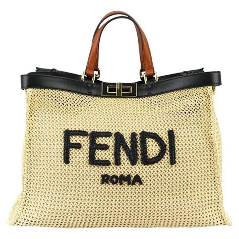 fendi beach tote|fendi signature tote bag.